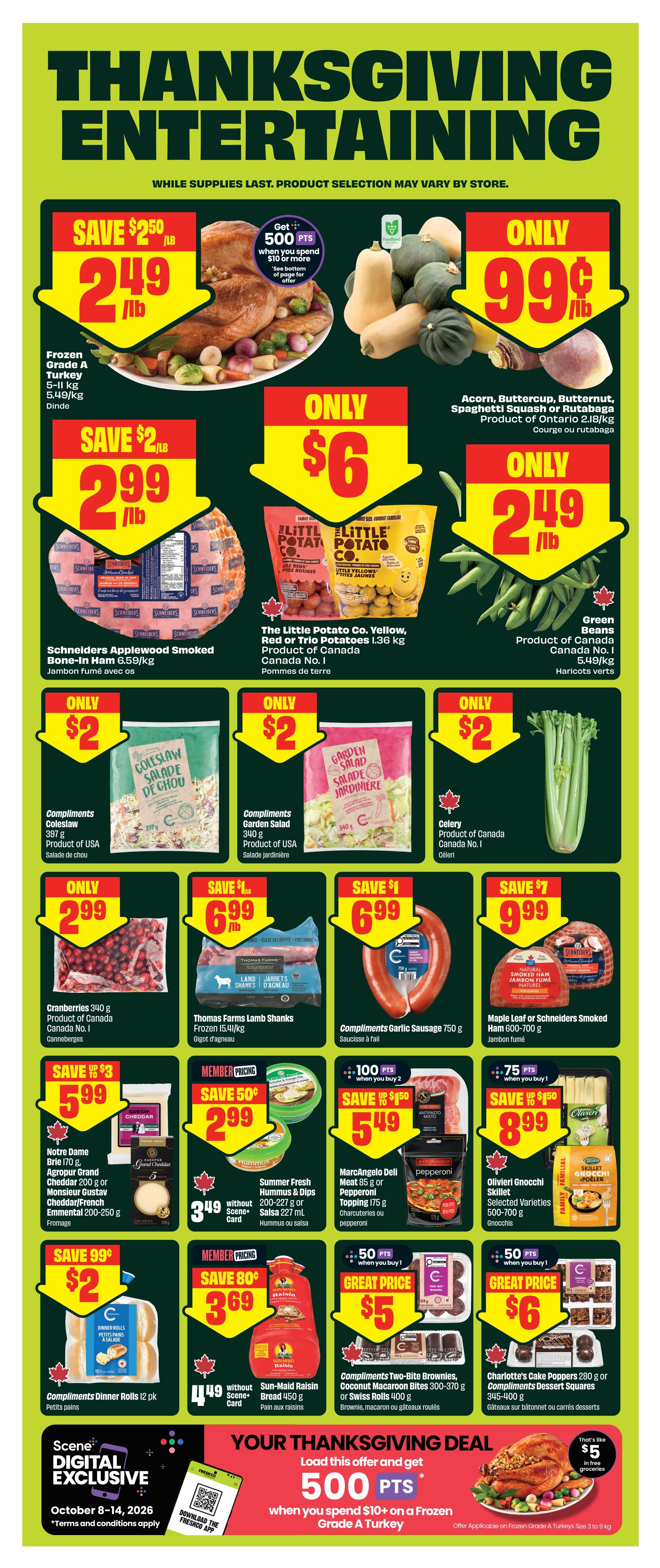 FreshCo (ON) Flyer October 8 to 14