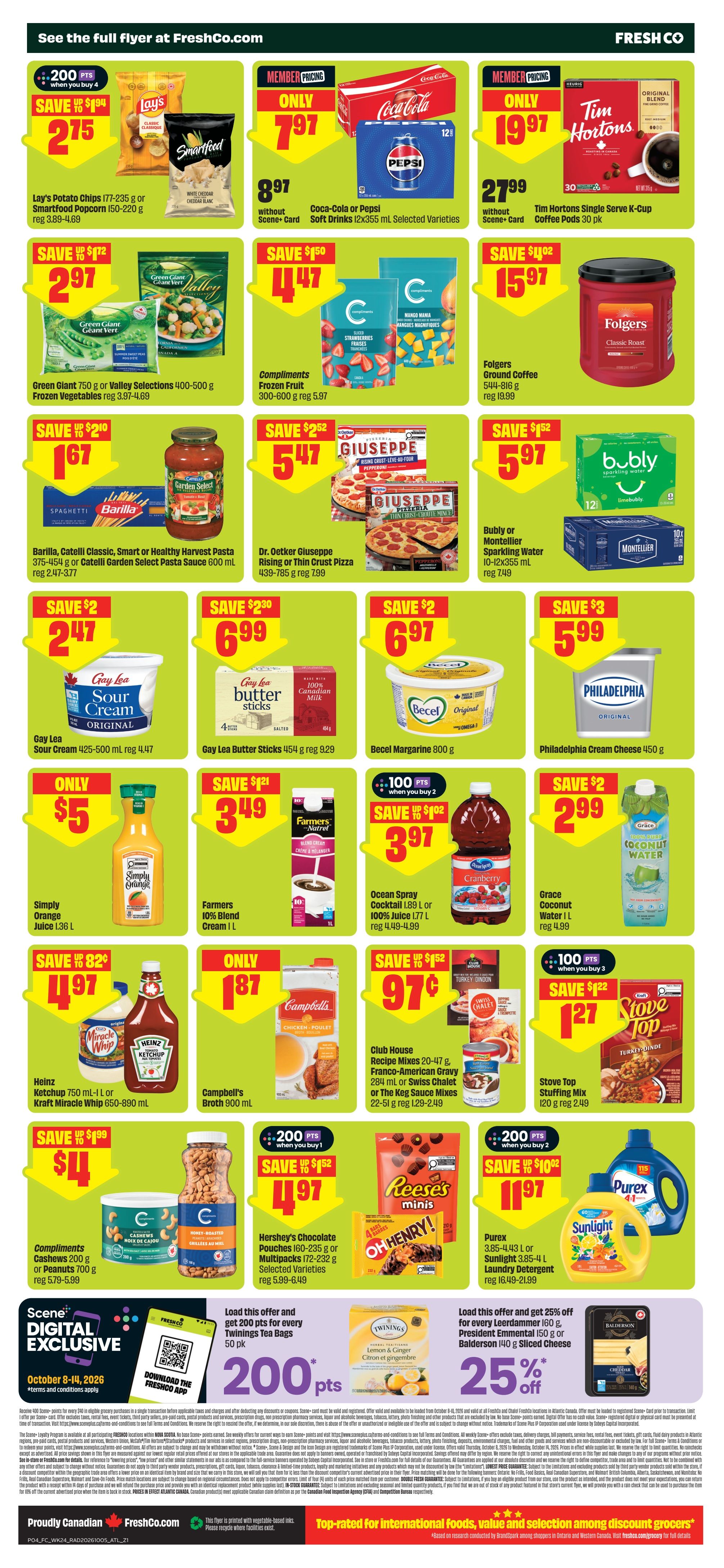 FreshCo (Atlantic) Flyer October 8 to 14