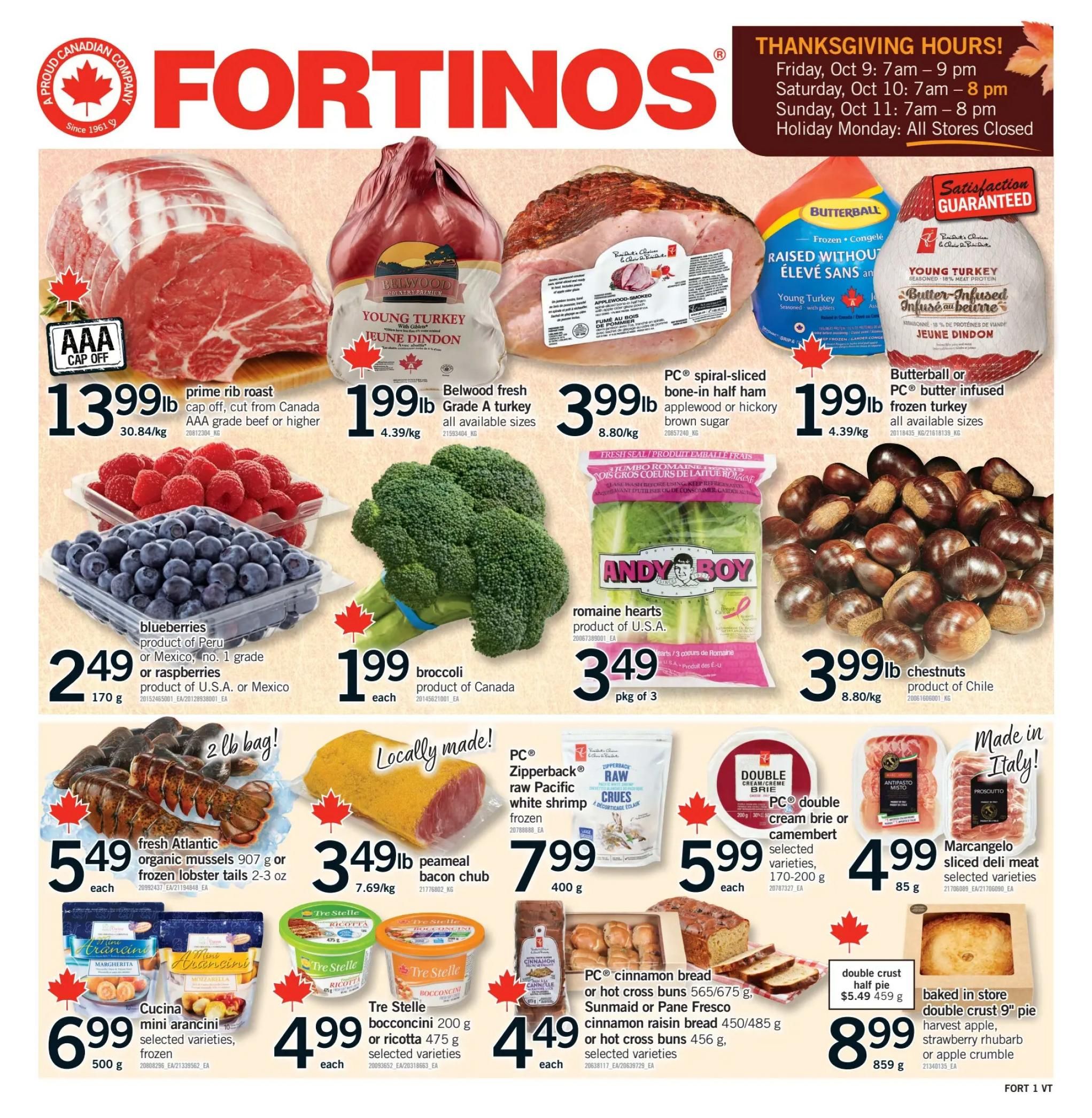 Fortinos Flyer October 8 to 11