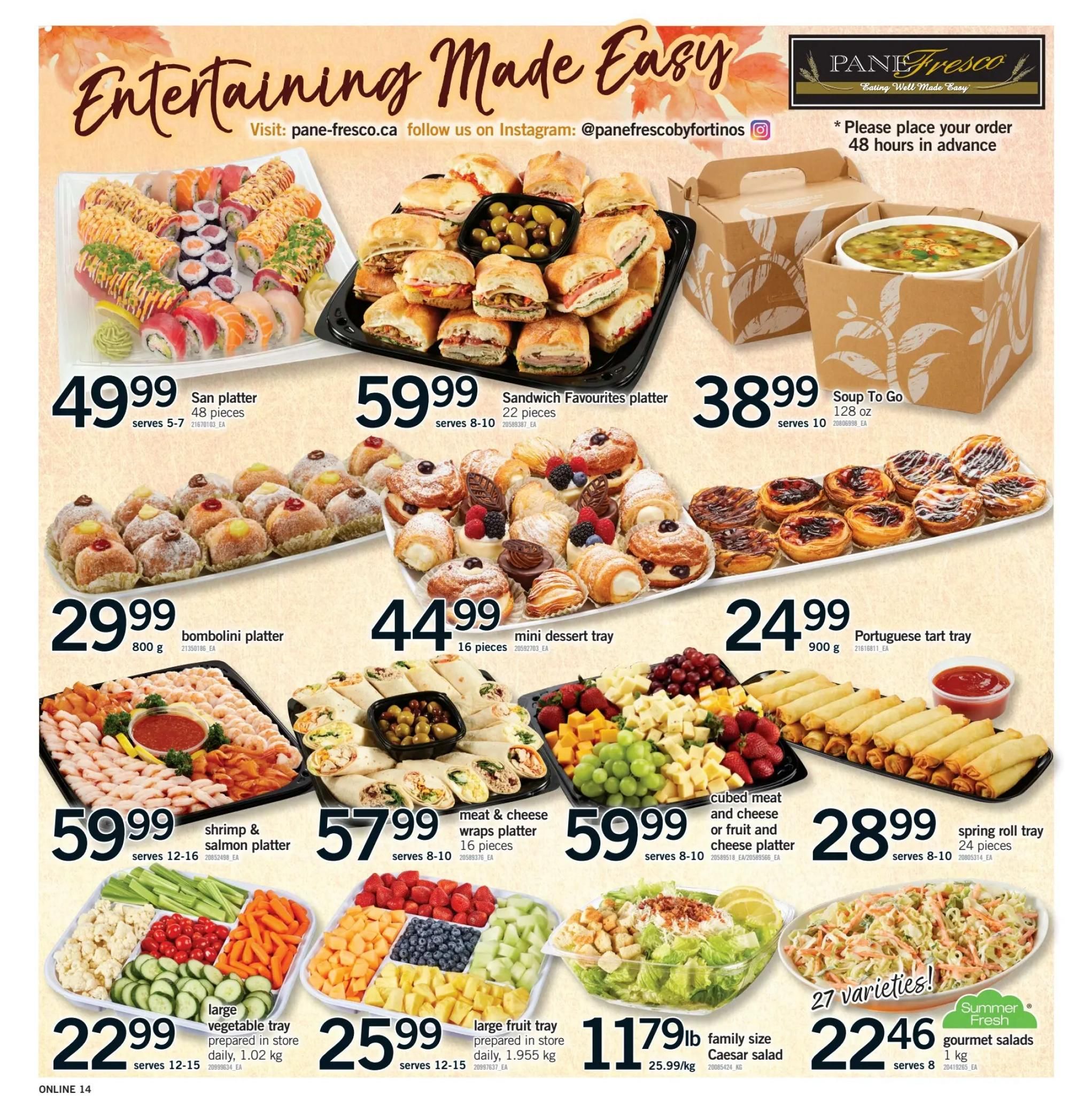 Fortinos Flyer October 8 to 11