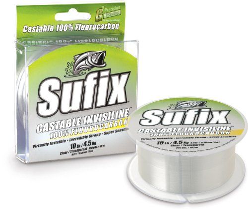 Sufix Invisiline Casting Fluorocarbon 20 Lb Clear 100 Yd Sufix Invisiline Casting Fluorocarbon 20 Lb Clear 100 Yd