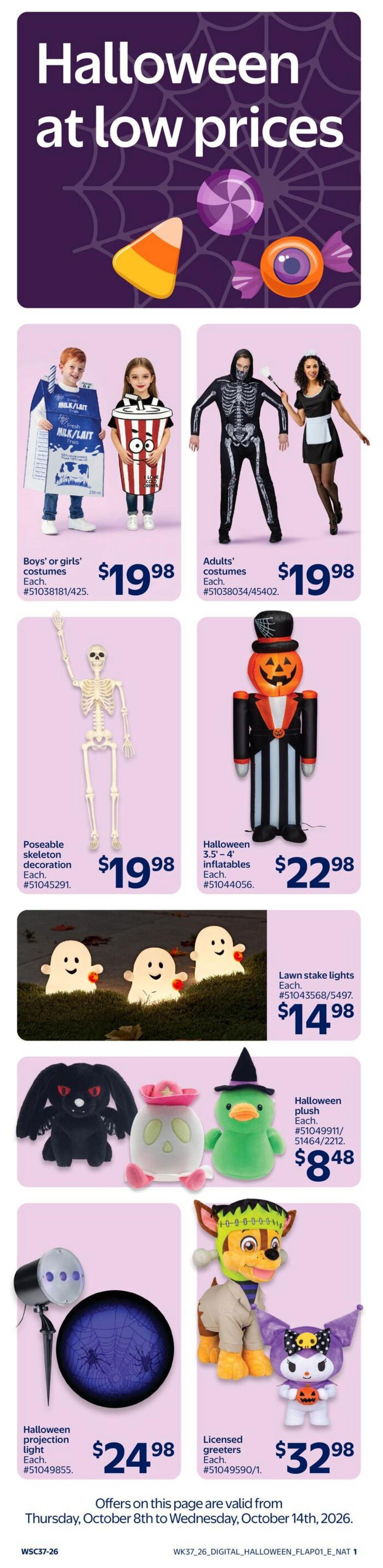 Walmart (West) Flyer October 8 to 14