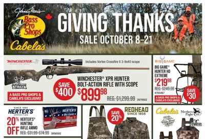 Cabela's Flyer October 8 to 21