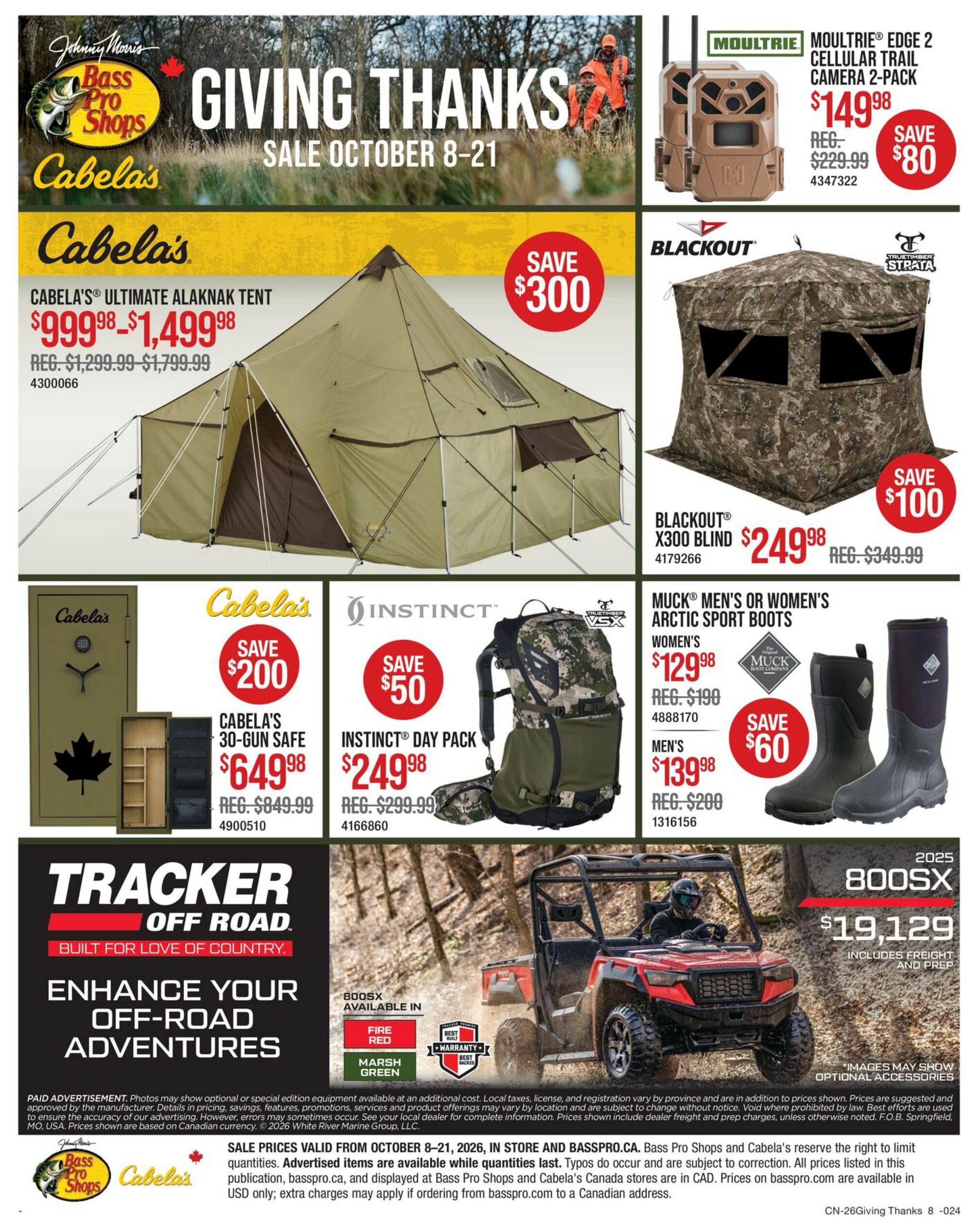 Cabela's Flyer October 8 to 21