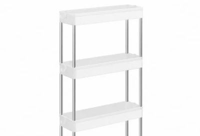 Amazon.ca: Slim 4-Tier Rolling Storage Cart $21.29 (was $35.99)
