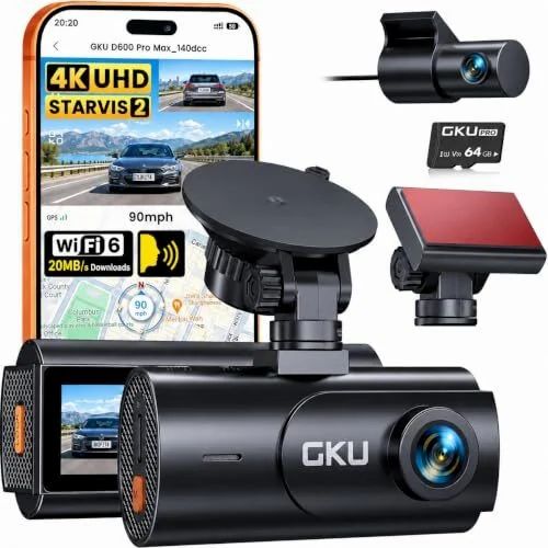 Amazon.ca: GKU 4K Dash Cam Front and Rear Camera w/ STARVIS 2 Sensor - $102.59 Amazon.ca: GKU 4K Dash Cam Front and Rear Camera w/ STARVIS 2 Sensor - $102.59