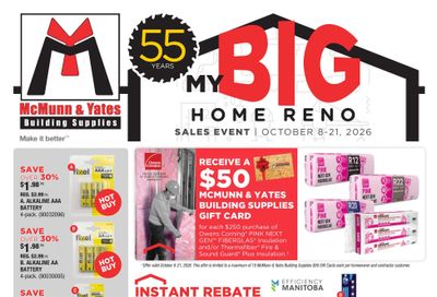 McMunn & Yates Building Supplies Flyer October 8 to 21