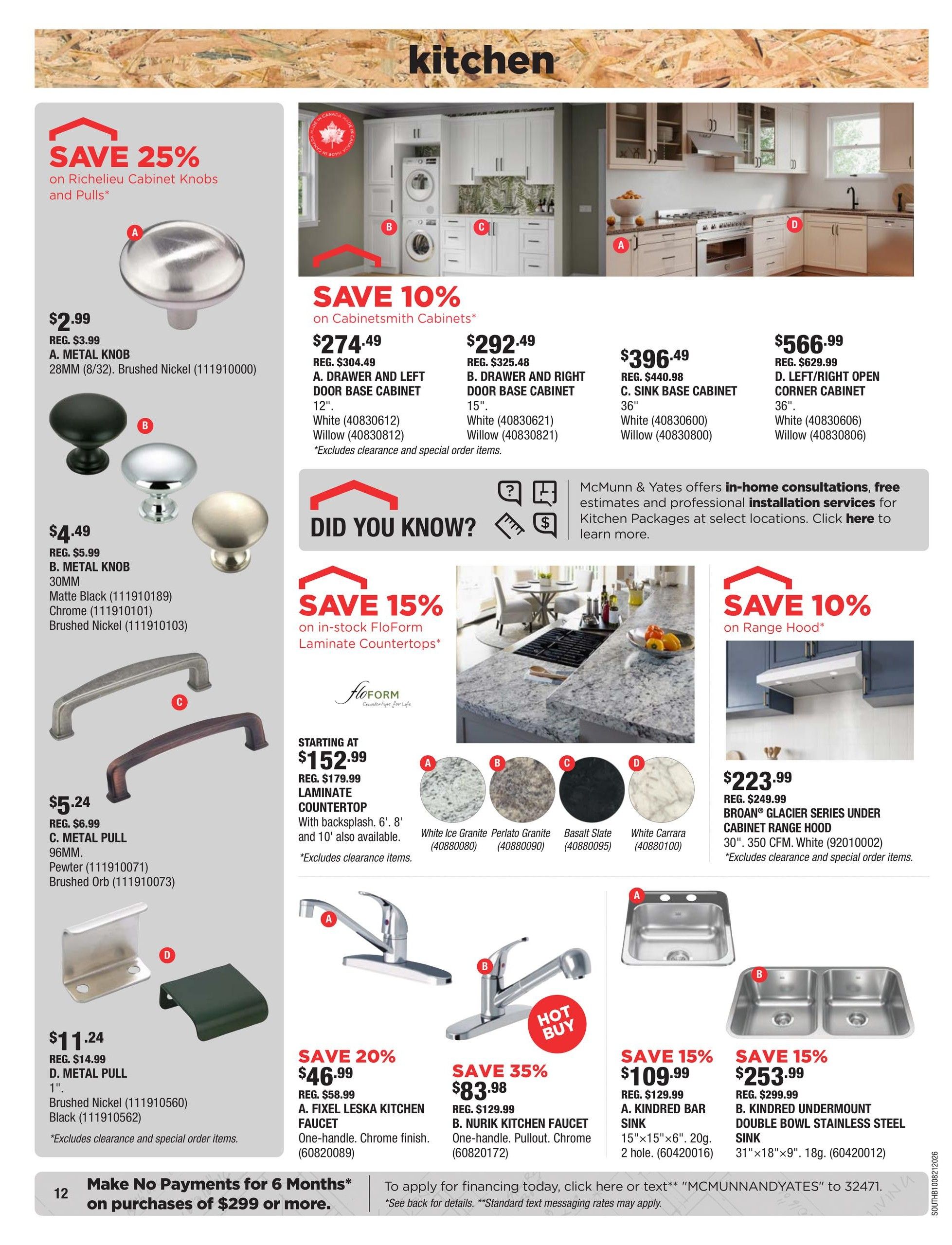 McMunn & Yates Building Supplies Flyer October 8 to 21