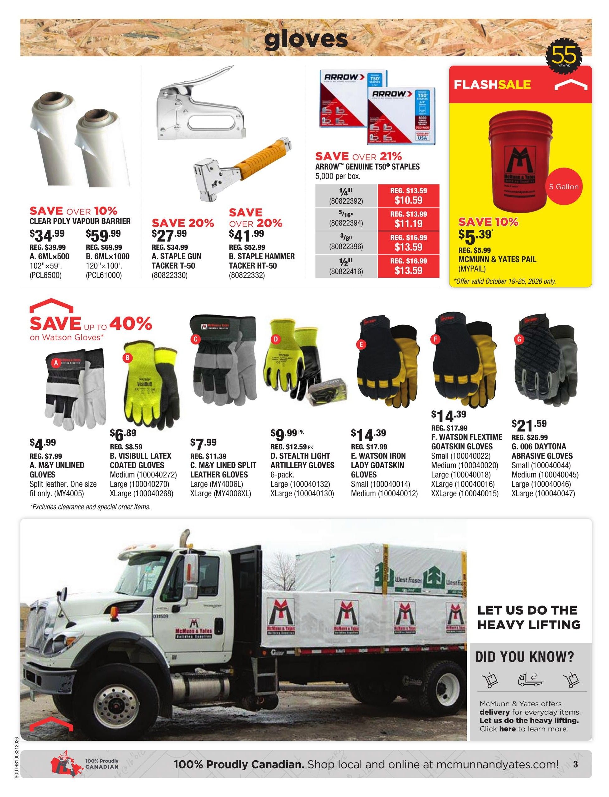 McMunn & Yates Building Supplies Flyer October 8 to 21
