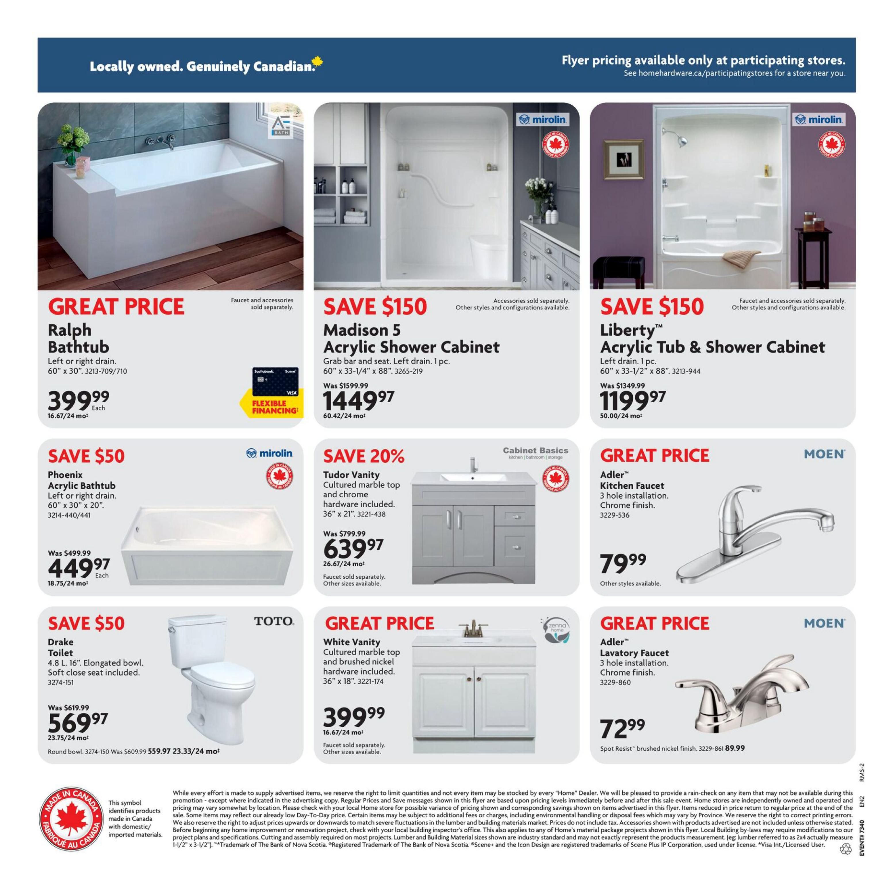 Home Hardware (Atlantic) Ultimate Bath Sale Flyer October 1 to 28