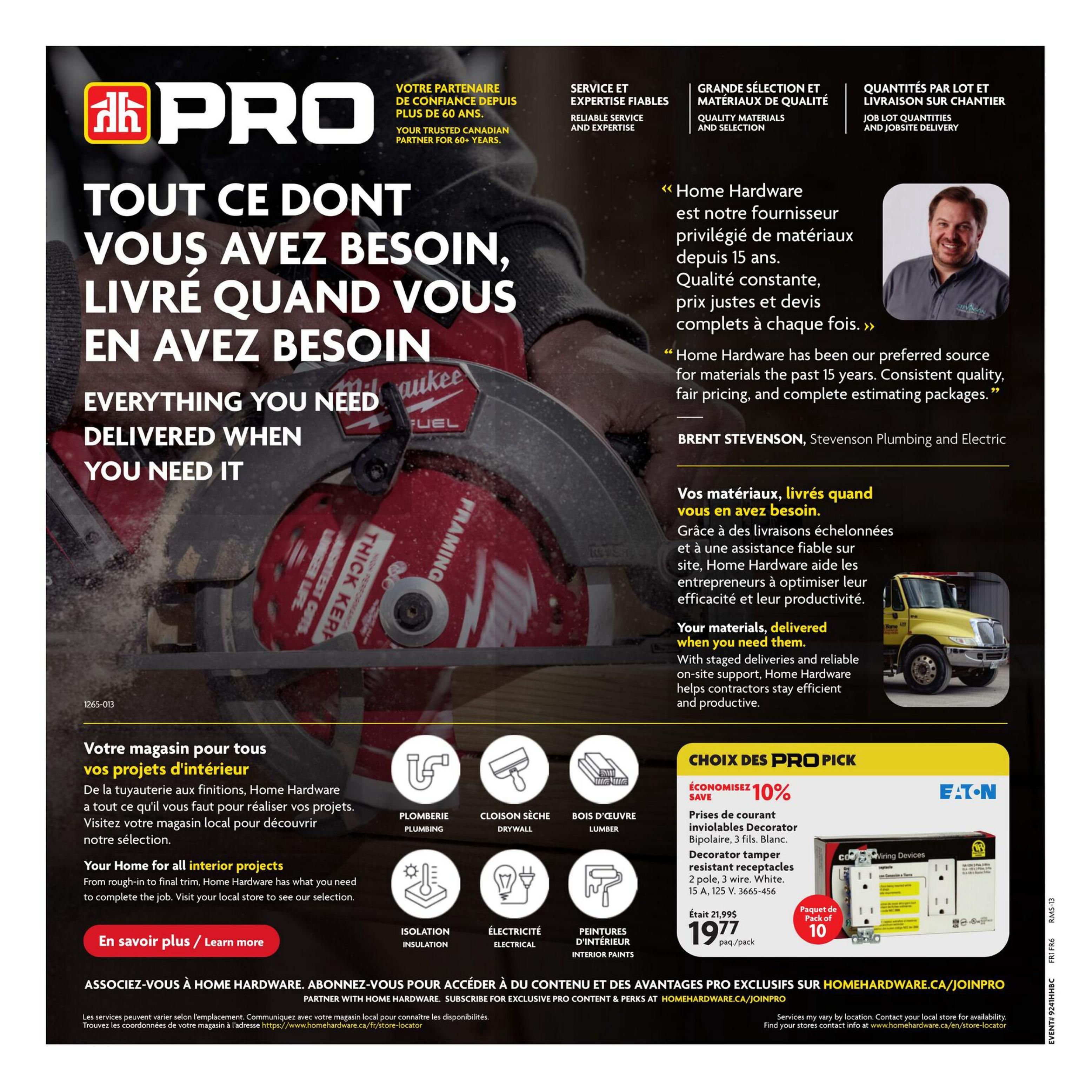 Home Hardware Building Centre (QC) Flyer October 8 to 21