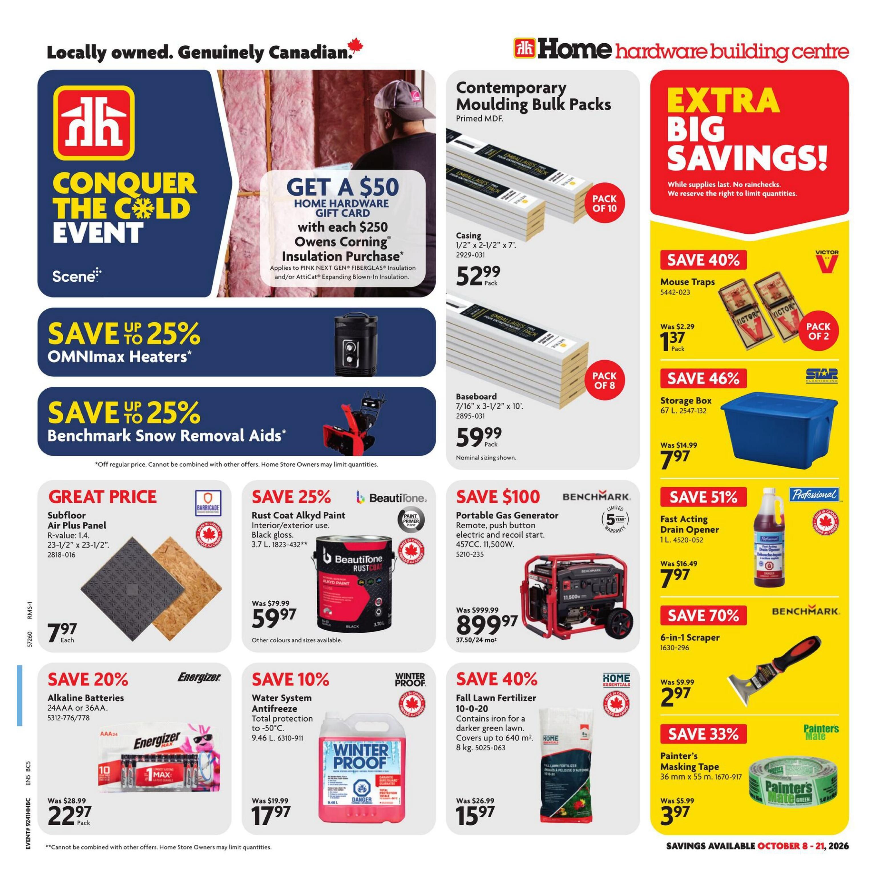 Home Hardware Building Centre (BC) Flyer October 8 to 21