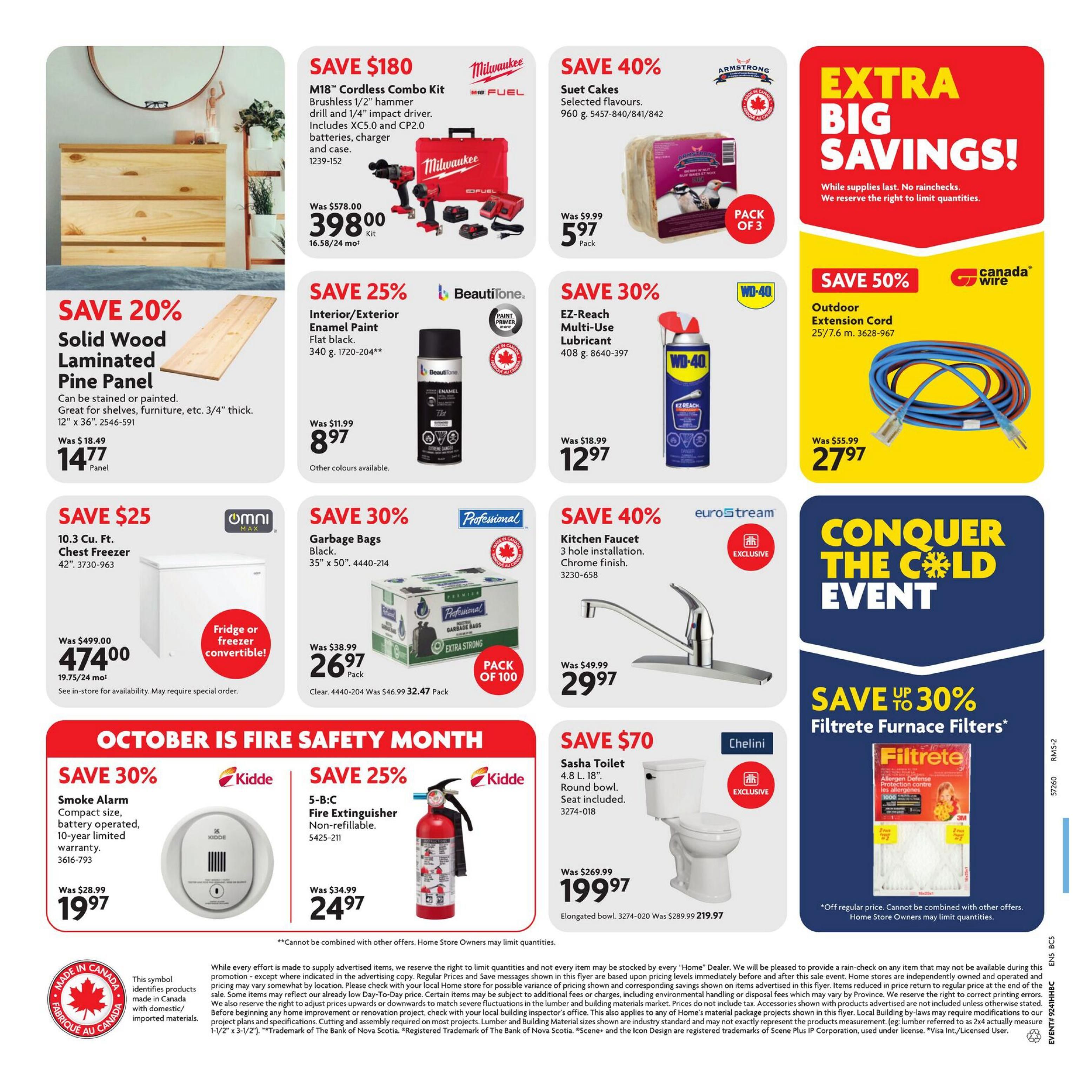 Home Hardware Building Centre (BC) Flyer October 8 to 21