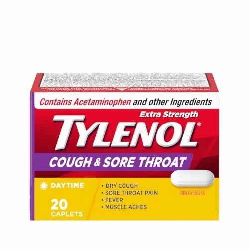 Amazon.ca: Extra Strength Tylenol® Cough & Sore Throat Caplets 20ct $4.47 Amazon.ca: Extra Strength Tylenol® Cough & Sore Throat Caplets 20ct $4.47