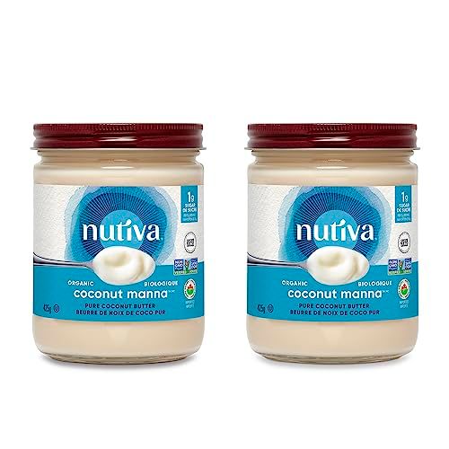Nutiva Organic Coconut Manna Puréed Coconut Butter, 425 Gram (Pack of 2) | Organic, Non-GMO | Vegan, Gluten-Free, Keto, Paleo | Creamy Spread to Boost Smoothies & Oatmeal Nutiva Organic Coconut Manna Puréed Coconut Butter, 425 Gram (Pack of 2) | Organic, Non-GMO | Vegan, Gluten-Free, Keto, Paleo | Creamy Spread to Boost Smoothies & Oatmeal