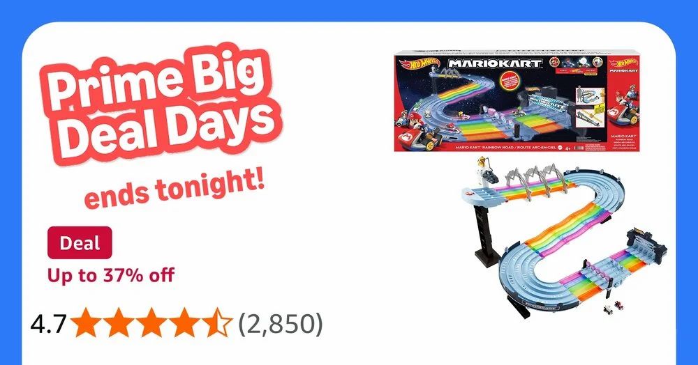 Amazon.ca: Hot Wheel Mario Kart Rainbow road raceway Amazon.ca: Hot Wheel Mario Kart Rainbow road raceway