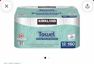 Uber Eats: Costco Kirkland Paper Towel 30% off, stack with Uber GC = 40% off in store price