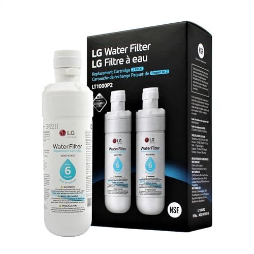 LG LT1000P2 Genuine Replacement Refrigerator Water Filter, 2-Pack (LT1000P/PC/PCS) by LG Canada LG LT1000P2 Genuine Replacement Refrigerator Water Filter, 2-Pack (LT1000P/PC/PCS) by LG Canada