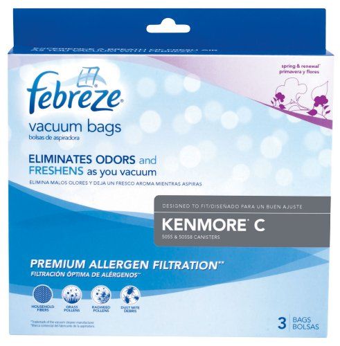 Kenmore C Febreze(R) Vacuum Bags, 3 Pack, New Genuine OEM Part, 21R51 Kenmore C Febreze(R) Vacuum Bags, 3 Pack, New Genuine OEM Part, 21R51