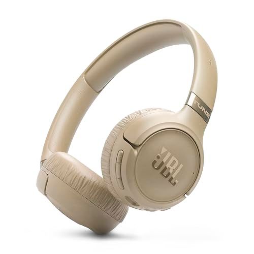 JBL Tune 680NC - Wireless on-Ear Adaptive Noise Cancelling Headphones with Powerful Hi-Res JBL Pure Bass Sound and Spatial Sound, with Up to 76 Hours of Battery Life, Plus Speed Charge (Beige) JBL Tune 680NC - Wireless on-Ear Adaptive Noise Cancelling Headphones with Powerful Hi-Res JBL Pure Bass Sound and Spatial Sound, with Up to 76 Hours of Battery Life, Plus Speed Charge (Beige)