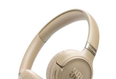 JBL Tune 680NC - Wireless on-Ear Adaptive Noise Cancelling Headphones with Powerful Hi-Res JBL Pure Bass Sound and Spatial Sound, with Up to 76 Hours of Battery Life, Plus Speed Charge (Beige)