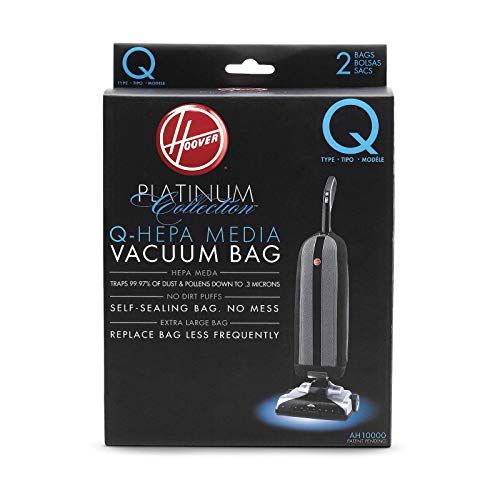 Hoover Platinum Type-Q Hepa Vacuum Bags, 2-Pack, AH10000 Hoover Platinum Type-Q Hepa Vacuum Bags, 2-Pack, AH10000