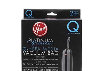 Hoover Platinum Type-Q Hepa Vacuum Bags, 2-Pack, AH10000