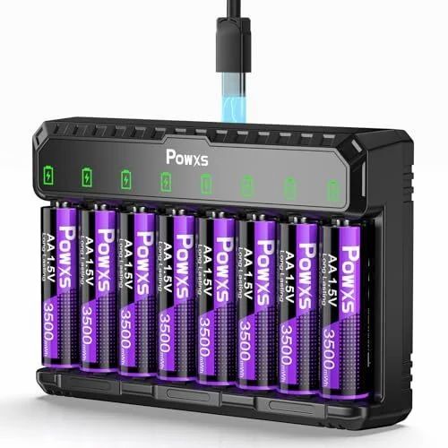 Amazon.ca: 3500mWh 1.5V AA Lithium Rechargeable 8 pcs + Charger $23.99 Amazon.ca: 3500mWh 1.5V AA Lithium Rechargeable 8 pcs + Charger $23.99