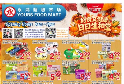 Yours Food Mart Flyer October 9 to 15