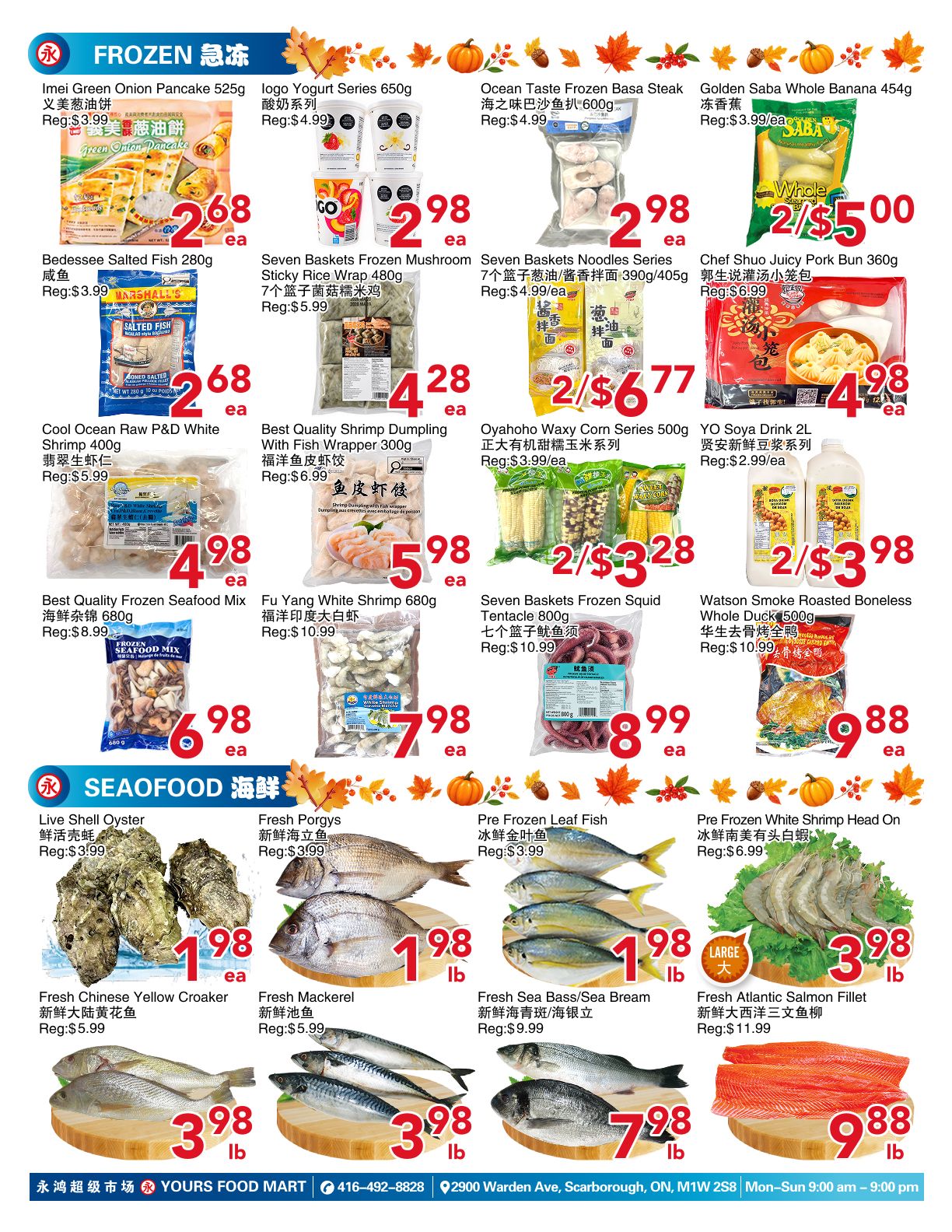 Yours Food Mart Flyer October 9 to 15