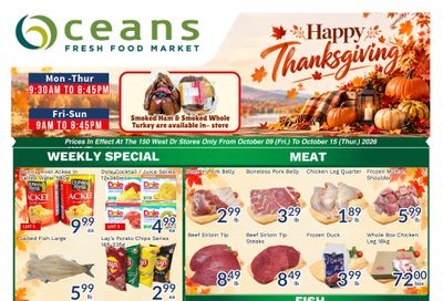Oceans Fresh Food Market (Brampton) Flyer October 9 to 15