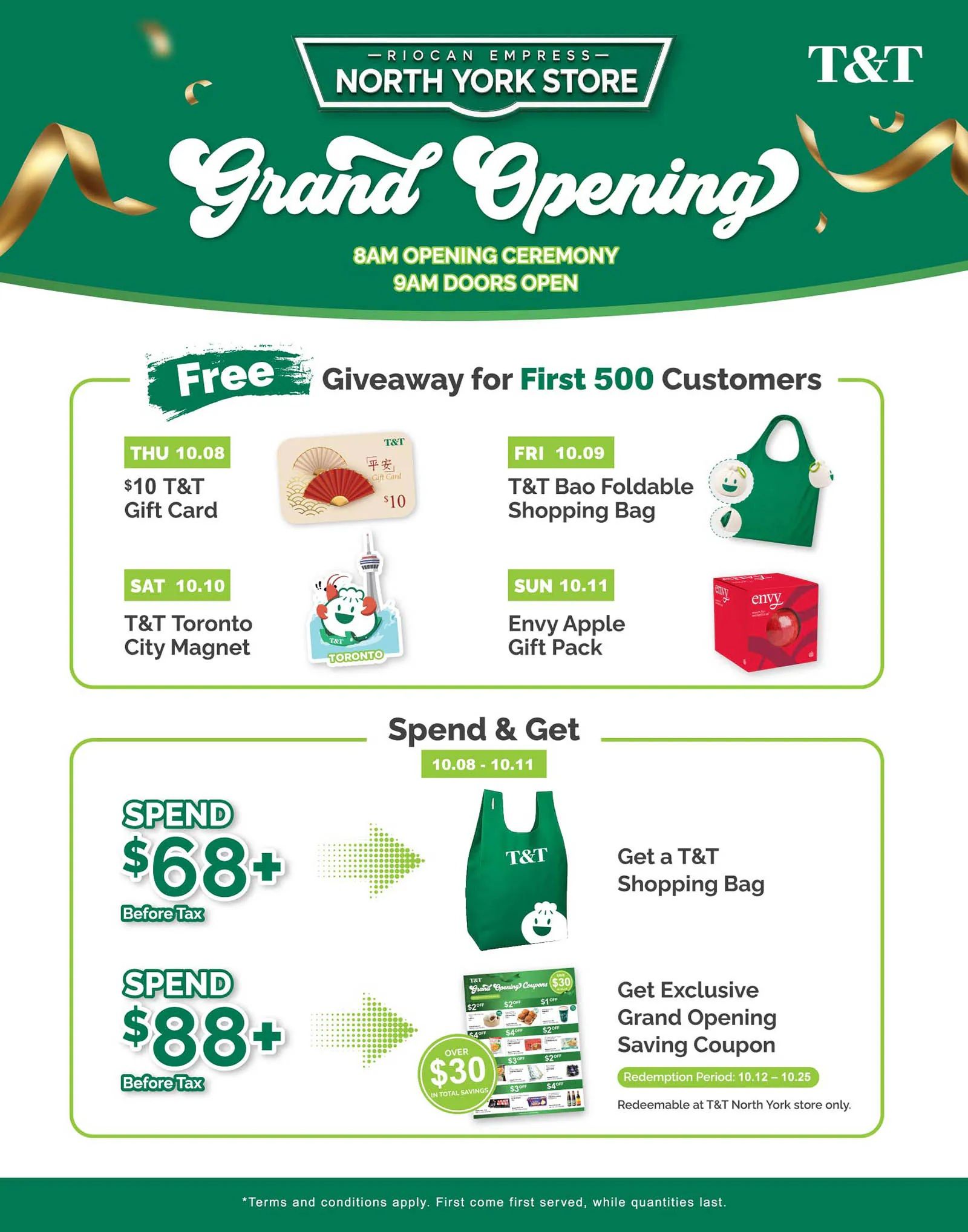 T&T Supermarket (GTA) Flyer October 9 to 15