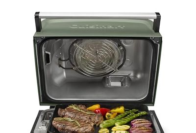 Cuisinart Outdoor Electric Grill, 8-in-1 Air Fryer/Grill/Smoker, 154 sq in