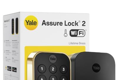 Yale Assure Lock 2 Keypad Deadbolt with Wi-Fi, Lifetime Brass