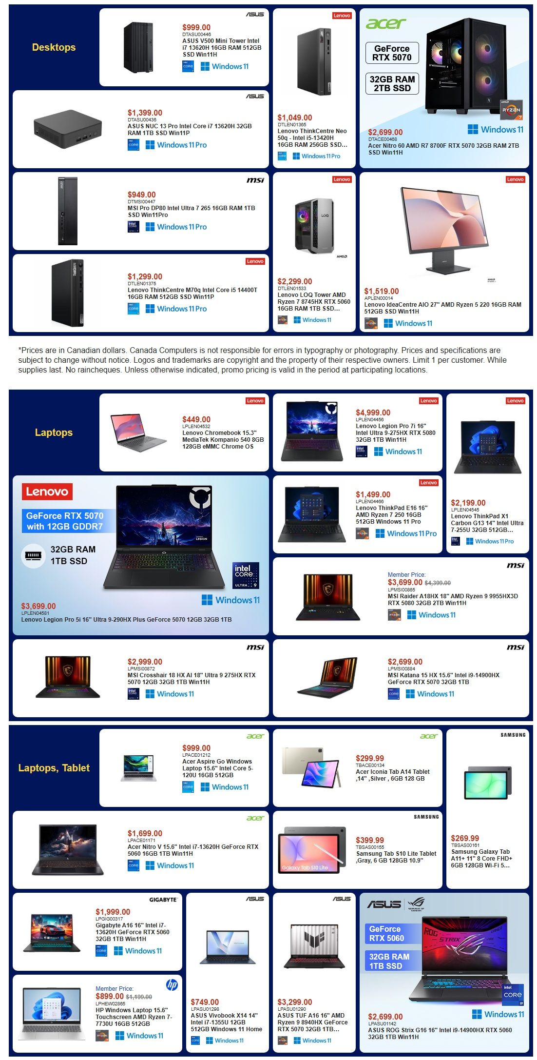 Canada Computers Flyer October 9 to 15