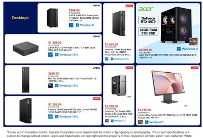 Canada Computers Flyer October 9 to 15
