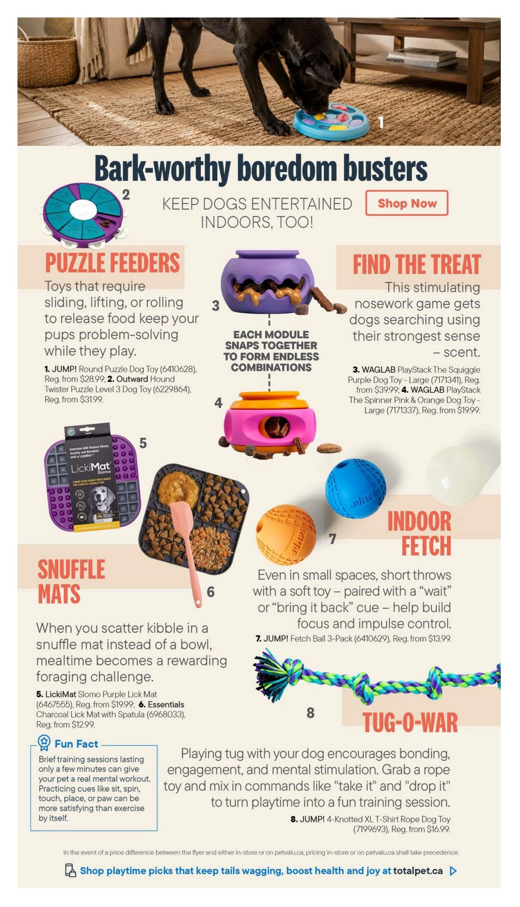 Total Pet Monthly LookBook October 1 to 31