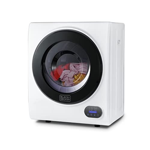 BLACK+DECKER BCED15 Compact Clothes, 1.5 Cu. Ft. 850W Electric Dryer, White BLACK+DECKER BCED15 Compact Clothes, 1.5 Cu. Ft. 850W Electric Dryer, White