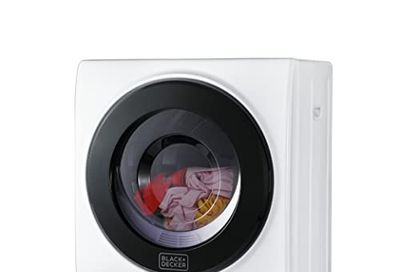 BLACK+DECKER BCED15 Compact Clothes, 1.5 Cu. Ft. 850W Electric Dryer, White