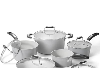Starfrit The Rock Terra 10-Piece Ceramic Cookware Set, PFAS-Free