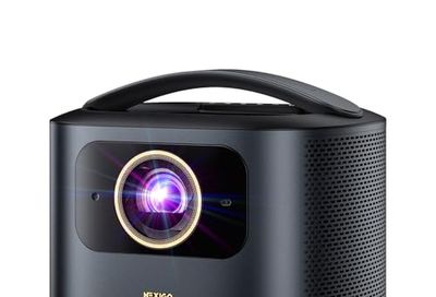 NexiGo TriVision Ultra, 4K Tri-LED-Laser Portable Projector, 2600 Lumens, 100,000:1 Dynamic Contrast, No Laser Speckle, No Eye Strain, Dolby Vision, HDR10+, 3D, Fire TV Storage Slot