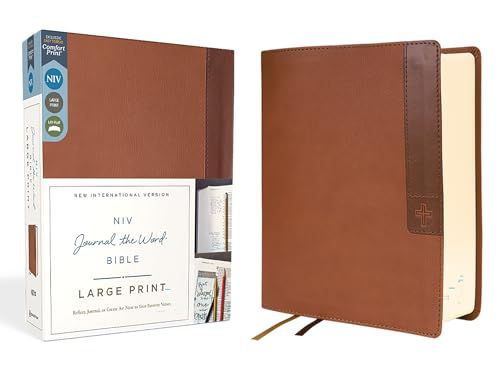 NIV, Journal the Word Bible (Perfect for Note-Taking), Large Print, Leathersoft, Brown, Red Letter, Comfort Print: Reflect, Take Notes, or Create Art Next to Your Favorite Verses NIV, Journal the Word Bible (Perfect for Note-Taking), Large Print, Leathersoft, Brown, Red Letter, Comfort Print: Reflect, Take Notes, or Create Art Next to Your Favorite Verses