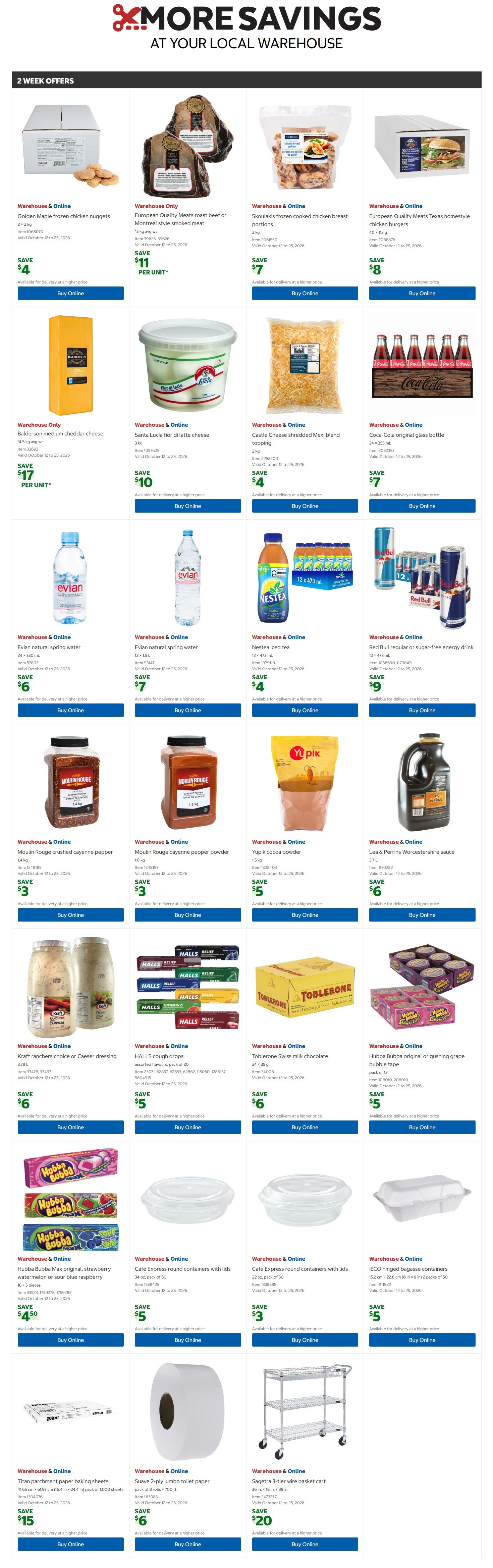 Costco Business Centre Instant Savings Flyer October 12 to 25