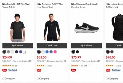 Sport Chek Canada Sale: Save up to 30% Off Nike Clothing, Shoes & Gear + Winter Clearance Sale