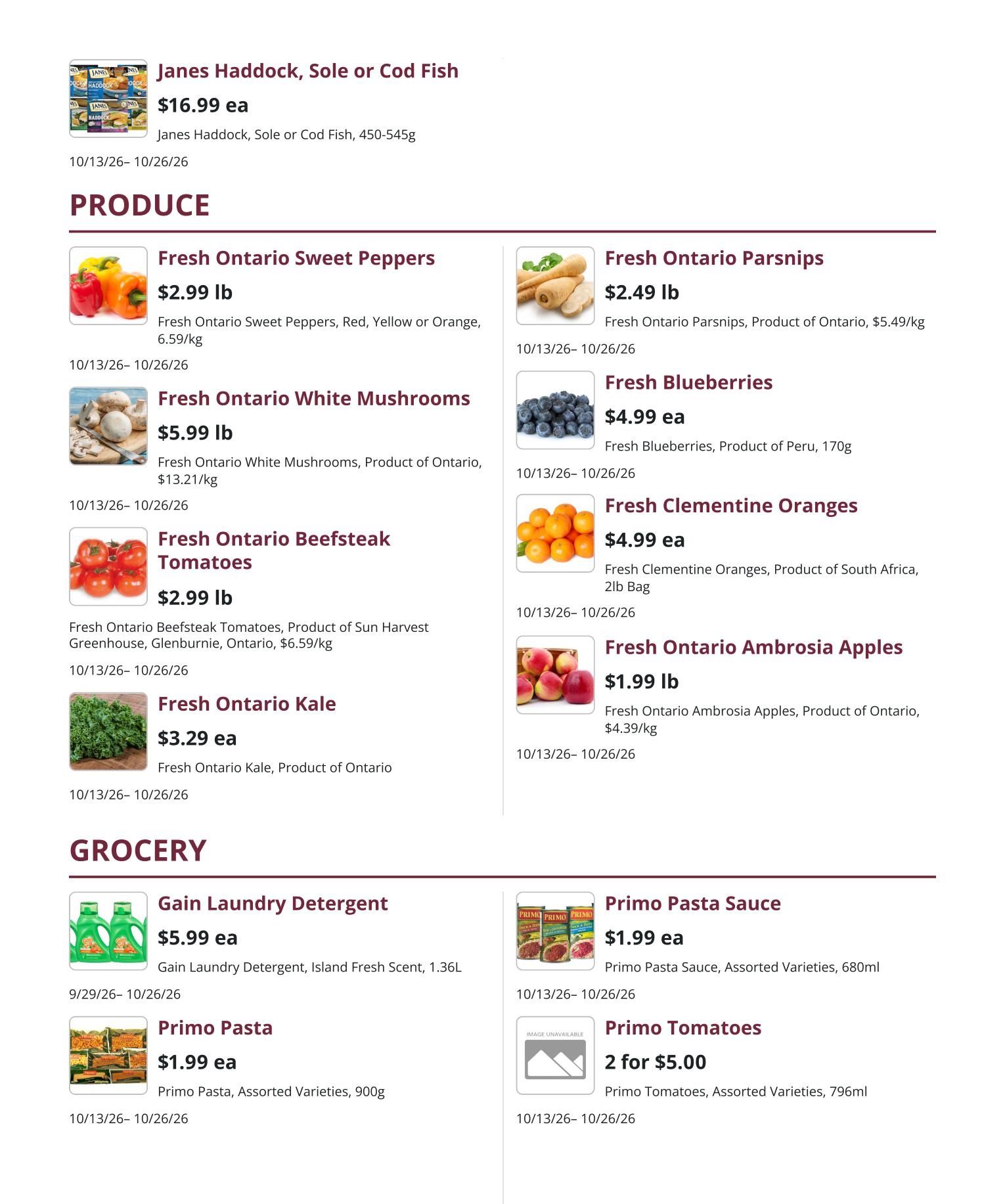 Kudrinko's Flyer October 13 to 26