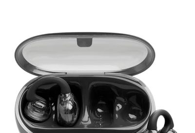 JBL Soundgear Clips - True Wireless Open-Ear Headphones, Dynamic Sound with Bass Boost, All-Day Comfort, 4-mic Crisp, Clear Calls 2.0 with AI-Trained Algorithm, IP54 Water and Dust Resistant (Black)