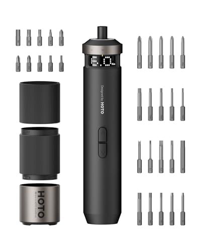 HOTO PixelDrive Electric Screwdriver Set, Smart Display, 6 Torque Settings