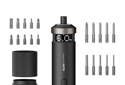 HOTO PixelDrive Electric Screwdriver Set, Smart Display, 6 Torque Settings