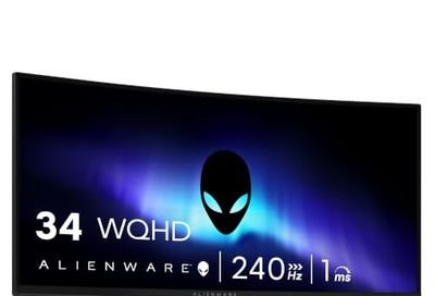 Alienware 34 Gaming Monitor AW3426DWM, WQHD VA Panel, 240Hz, 1ms