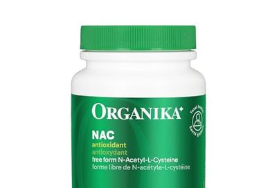Organika Canadian-Made NAC (N-Acetyl-L-Cysteine) 500mg - 180caps
